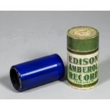 A small collection of Edison wax phonograph cylinders