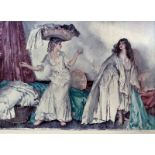 William Russell Flint (1880-1969) - Limited edition coloured print - "Balance" - Two models in