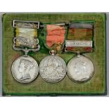 A group of three Victoria medals to "A.G. Daubeny, later Lt. Col. 2nd Battalion, 7th Foot",