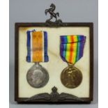 A pair of George V First World War medals to "Lieutenant Ralph Thomas Daubeny, Royal West Kent