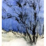 John Easton (1929) - Pair of charcoal drawings and watercolours - Australian summer and winter