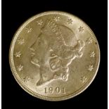 A United States of America 1901"Liberty Head" gold Twenty Dollar piece