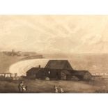 J Sanders (18/19th Century) - Aquatint - "Westbrook from Mrs Hill's", 10.5ins x 14.5ins, framed