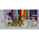 A group of seven George VI Second World War medals to "612085 Warrant Officer Hendry McCabe, 463