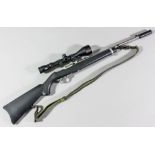 A Ruger 10/22, .22 calibre rifle, Serial No. 255-23599, aluminium receiver, stainless steel