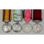 A group of four Victoria medals to "209 Pte. Michael Ambrose, 1st Battalion Rifle Brigade",