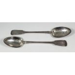 A George III silver fiddle and thread pattern gravy spoon by William Eley and William Fearn,