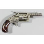 A Hopkins & Allen .32 calibre five shot rim fire pocket revolver, commonly known as "The Suicide