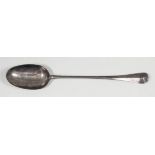 A George II silver Hanoverian pattern gravy spoon by Starling Wilford, London 1731 (engraved to