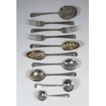 A set of twelve George III silver Old English pattern table forks, by William Bateman I, London