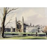 ***John Worsdale (1930-2008) - Watercolour - "Kings College, Cambridge", 11ins x 16.5ins, signed (