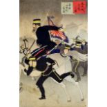 Japanese School - Collection of woodblock prints, various subjects and sizes and mounted in cloth