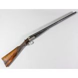 A 12 bore side by side shotgun by C.G. Edwards of Plymouth, Serial No. 1582/4091, the 30ins blued