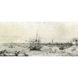 19th/20th Century British School - Pair of etchings - Views from the River Thames after 18th Century