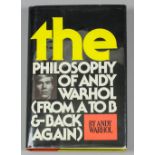 Andy Warhol - "The Philosophy of Andy Warhol - (From A to B and back again)", first edition,