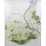 John Bayly (18th Century English school) - Two coloured engravings - "A map of the Hundred of