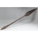 A 20th Century Nigerian (Niger Delta) hardwood ceremonial paddle (from Igo or Jekri people) 58.75ins