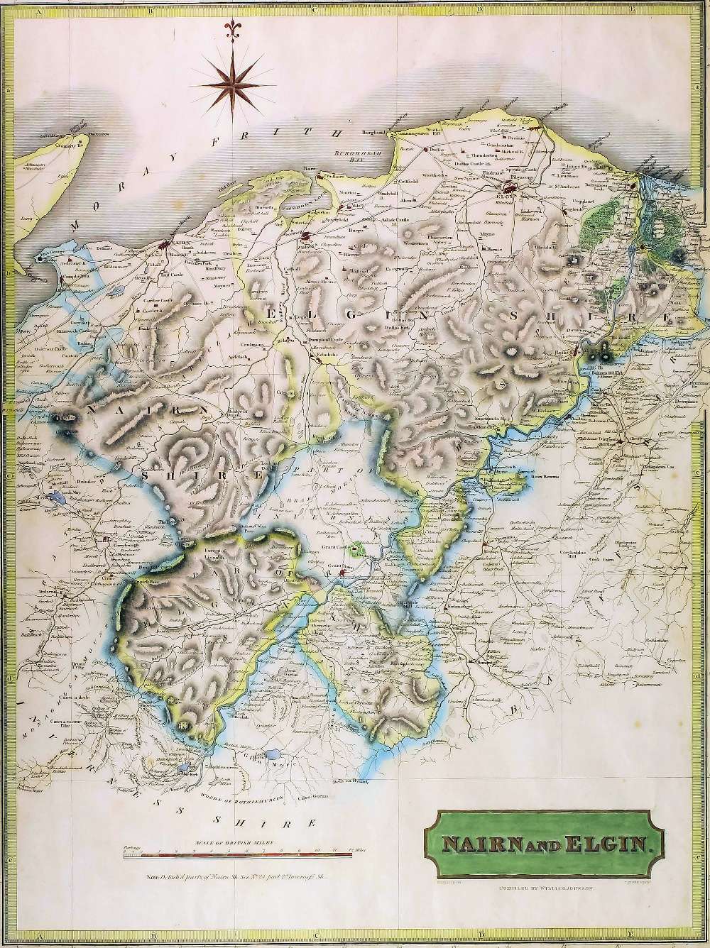 John Thomson (1777-circa 1840) and William Johnson (fl. 1806-1840) - Coloured engraving - Map - "