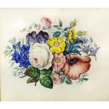 A 19th Century English school - Pair of watercolours - Mixed floral sprays, 10.75ins x 12.5ins,