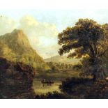 Late 18th/early 19th Century Irish School after Connor - Oil painting - Mountainous landscape with