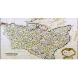 Robert Morden (fl. 1668-1703) - Coloured engraving - "Kent" - Map of the County of Kent showing