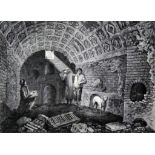 18th Century English School - Pair of engravings - Views of sepulchres on the Via Appia, each