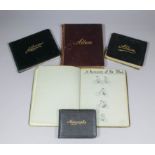 Fourteen early 20th Century autograph albums containing a variety of prose, drawings and