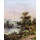 Edward Charles Williams (1807-1881) - Pair of oil paintings - Lake District scenes, canvas each
