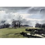 ***Roland Hilder (1905-1993) - Watercolour - "Frensham Height", 9.75ins x 14ins, signed, in white