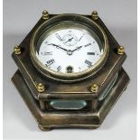 A late 19th Century brass cased table timepiece of late 16th / early 17th Century design, the 3.