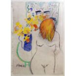 Veni Gligorova-Smith (20th Century) - Watercolour and pencil - "Nude", 30ins x 21.75ins, signed