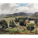 *** John Salvana (1873-1956) - Oil painting - Australian outback scene, canvas 18ins x 22.5ins,