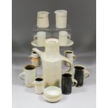 Ruth Duckworth (1919-2009) - Part stoneware coffee service, comprising - Coffee pot and cover, 9.