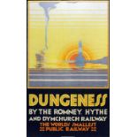 After N. Cramer Roberts - Reprint of poster - "Dungeness by the Romney, Hythe and Dymchurch Railway,