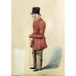 Early 19th Century English School - Watercolour - "Norris The Old EKH (East Kent Hunt) an