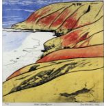 ***John Piper (1903-1992) - Screen print in colours - "Wymondham, Norfolk (1971)", 27.5ins x 15.