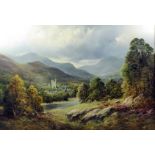 *** Douglas Falconer (1913-2004) - Oil painting - "Balmoral Castle", canvas 24ins x 36ins, signed in