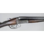A 12 bore side by side box lock shotgun by Alfred Sanders, Bank Street, Maidstone, Kent, Serial No
