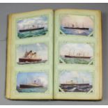 An early 20th Century postcard album containing twenty-three "Bonzo" cards, five "Felix" cards,