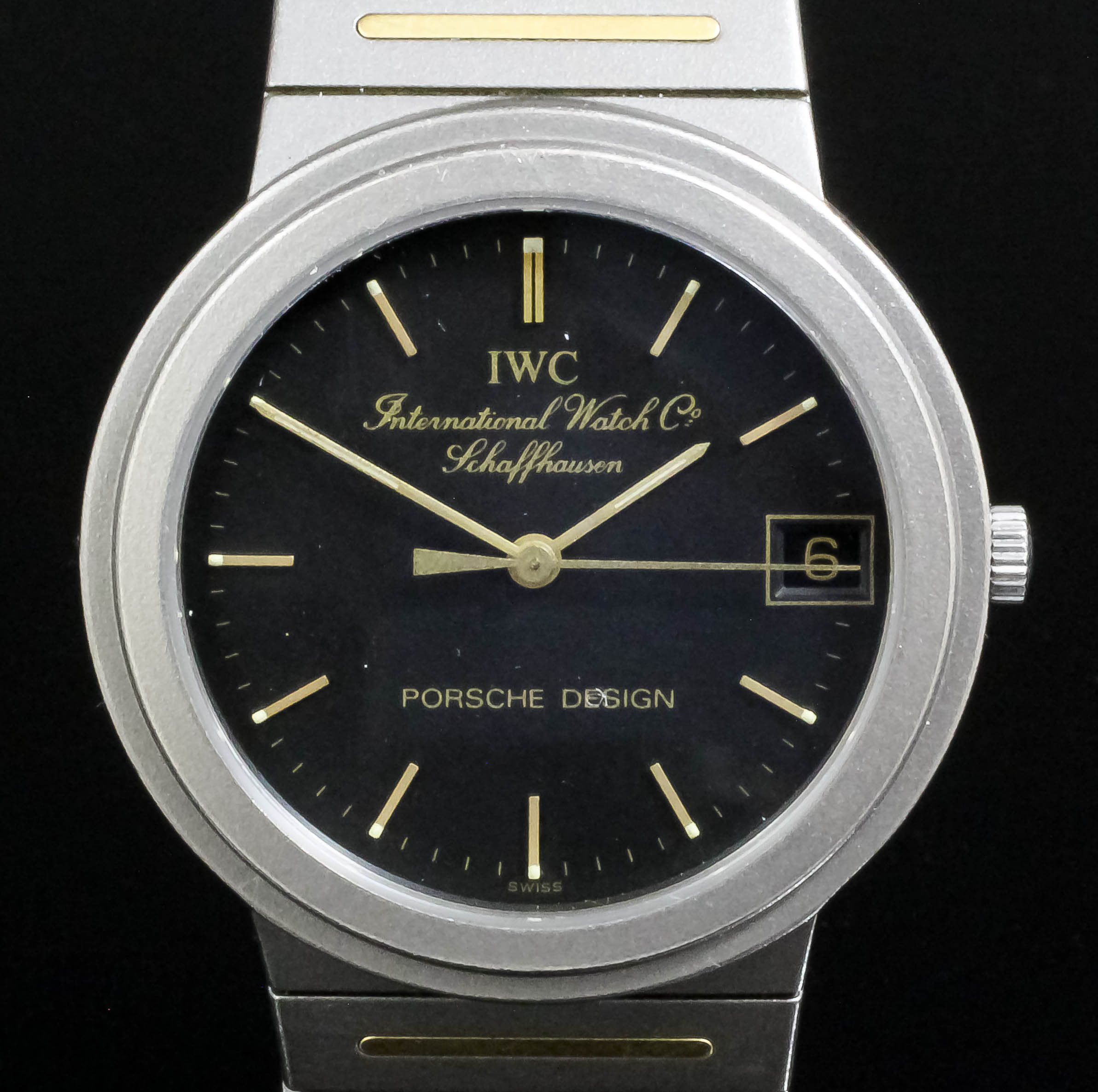 A 2002 gentleman's titanium and gold coloured metal Porsche design SL automatic wristwatch by the