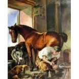 19th Century English School in the manner of Edwin Landseer (1802-1873) - Oil painting - "The