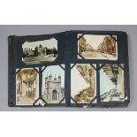 Two early 20th Century postcard albums containing a selection of cards primarily topographical