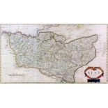 Robert Morden (fl. 1668-1703) - Coloured engraving - "Kent" - Map of the County of Kent showing