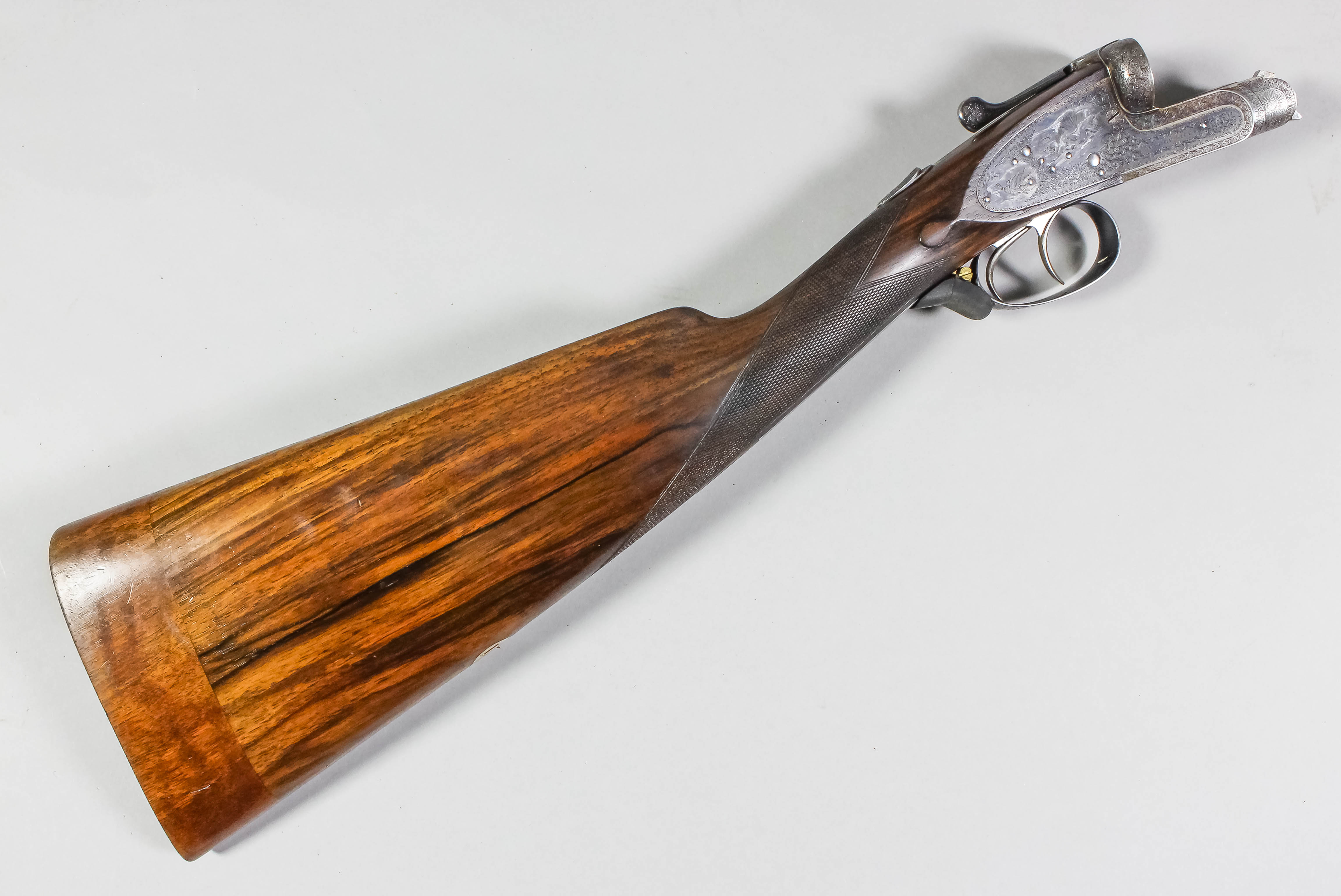 A good side by side side lock 12 bore shotgun by Gibbs of Bristol and London, Serial No. E603, the - Image 2 of 2