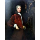 Circle of Enoch Seeman (circa 1694-1744) - Oil painting - Three quarters length portrait of