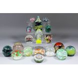 A collection of glass paperweights, including - Caithness "May Dance" (H10359), 3.25ins high,