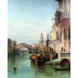 Alfred Pollentine (1836-1890) - Oil painting - "The Rialto", canvas 17ins x 21ins, signed in full,