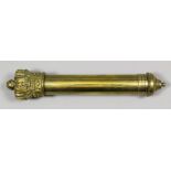 The George Ralph Leyland Collection of Truncheons and Tipstaffs  A 19th Century brass tipstaff,