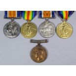 A pair of George V First World War medals to "24975 Pte. G.E. Greenaway, Royal Flying Corps",
