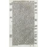 A single Bible page (printed in English) - "Matthews's Version of the English Bible 1549", 10.5ins x